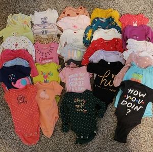 Newborn baby girl clothes lot